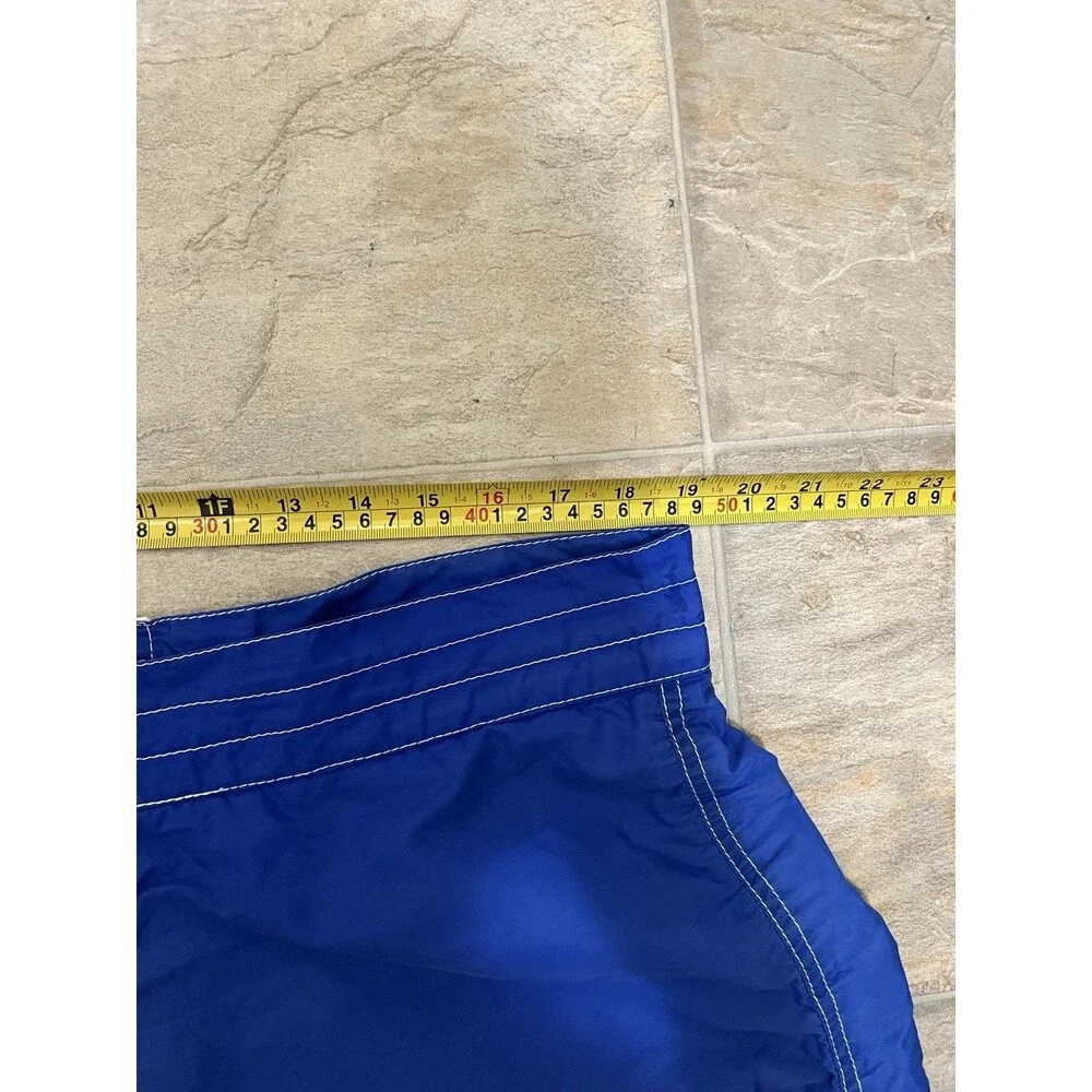 Vintage Birdwell Beach Britches Board Shorts in Blue Men 38 Made in USA Beach